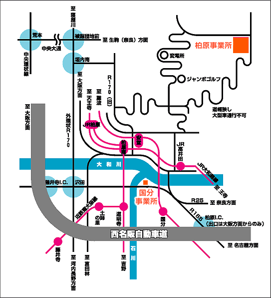 3ピースアルミホイールメーカースーパースター本社工場（ショールーム）の地図